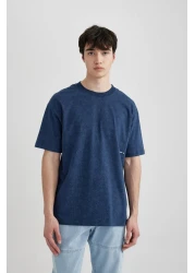 Defacto Boxy Fit Crew Neck Printed Short Sleeve T-Shirt C2138ax24sm