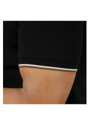 Giordano Men's Cotton Lycra Pique Polo - Slim Fit, Eagle Embroidery