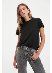  Collection حزمة من 2 تي شيرت محبوك مصنوع من القطن بنسبة 100% - رقبة دائرية، متعدد الألوان TWOSS20TS0141