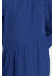  Modest فستان منسوج من القطن ذو قصة واسعة ومفصل من Saks TCTSS21EL3470