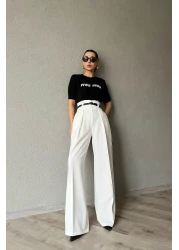 asur boutique تي شيرت Asur Boutique النسائي ذو الحجم القياسي المزخرف بالألماس