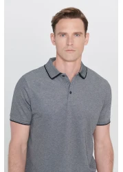 AC&Co / Altınyıldız Classics تي شيرت رجالي بقصة ضيقة وياقة بولو - نسيج قطني غير قابل للانكماش