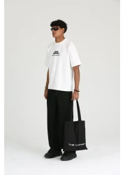 GIA - ART Oversize over Minimal Printed Men's Comfortable Fit 2 Thread T-Shirt