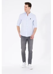 U.S. Polo Assn. Light Blue Men's Basic Shirt - Long Sleeve50262932-VR003