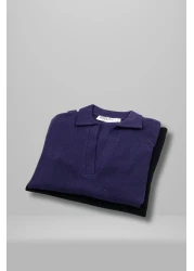 Mood Lab Women's 2-Pack Polo Neck Short Sleeve Camisole T-Shirt