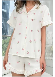 ELİTOL Burnout Button Shorts Set