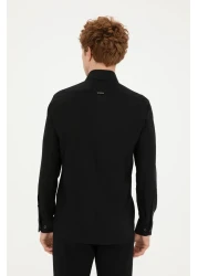 U.S. Polo Assn. U.S. Polo Logo Button Collar 100% Cotton Slim Fit Shirt Men's SHIRT G081SZ0041826727