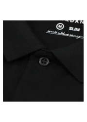 Giordano Men's Slim Fit Cotton Short Sleeve Napoleon Polo