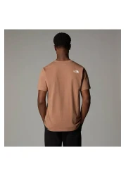 The North Face تي شيرت بني برقبة دائرية للرجال من إيزي
