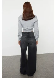  Collection Black High Waist Extra Wide Leg Palazzo Jeans Twoaw25Je00083