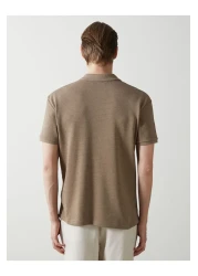 LC Waikiki Lcw Vision Polo Neck Short Sleeve Combed Cotton Men's T-Shirt