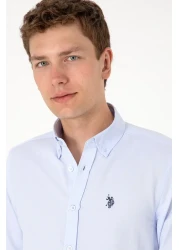 U.S. Polo Assn. Men's Light Blue Long Sleeve Basic Shirt 50306338 -Vr003