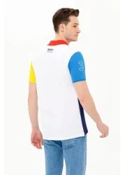 U.S. Polo Assn. تيشيرت بولو رجالي باللون الأزرق الداكن تي-ميدار