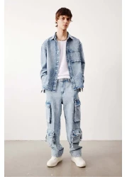 H&M Boxy Fit Denim shirt