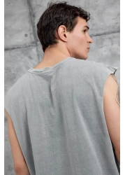NOMARC Gray Washed Oversize Tank Top