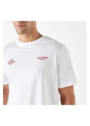 Lee Cooper تي شيرت مطبوع برقبة دائرية وأكمام قصيرة