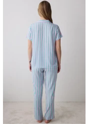 Penti Bon Vivant Shirt Pants Lilac Pajama Set