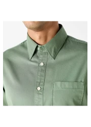 Lee Cooper قميص بقصّة عادية مع ياقة وجيب