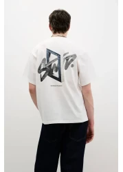 ACTIVE MODA تي شيرت STWD بطبعة الباب