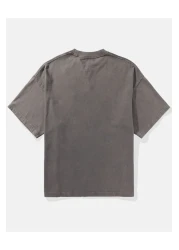 American Eagle Ae Gray Oversized Logo T-Shirt - U-0181-3902