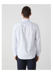 LC Waikiki قميص رجالي من LCWAIKIKI ذو قصة رسمية وأكمام طويلة منقوشة