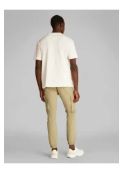 Calvin Klein Calvin Klein Men White Monologo Shift Short Sleeve T-Shirt