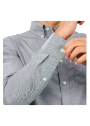 Giordano Men's Wrinkle-Free Cotton Oxford Long Sleeve Shirt