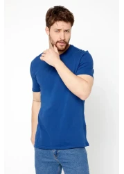 mmetalic تي شيرت رجالي متعدد الألوان بقصة عادية وقصة مريحة ورقبة دائرية، عبوة من 5 تيشيرتات أساسية