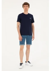 U.S. Polo Assn. Men's Regular Fit Crew Neck Navy Blue T-Shirt 50294290 -Vr033