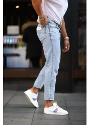 NO61 MAN Boyfriend Comfortable Fit Acid Washed Jeans