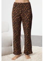  Collection 100% Cotton Leopard Print Ruffle Pajamas Set - Thmss24Pt00223