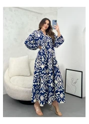 PREMİER VİE فستان فيسكوز برقبة على شكل حرف V