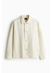 H&M Regular Fit Linen-blend overshirt