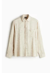 H&M Regular Fit Satin Shirt