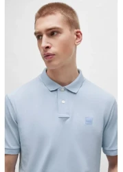 Boss Men's Blue Polo Neck T-Shirt