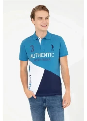 U.S. Polo Assn. Men's Petrol Polo Neck T-shirt