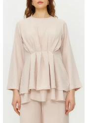  Modest طقم تونيك منسوج من الأسفل مع مجموعة من الحجر، TCTSS24US00009