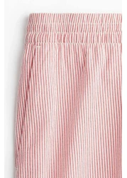 H&M Seersucker drawstring trousers