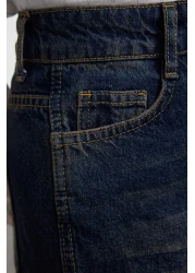  Collection Dark Blue High Waist Wide Leg Wide Leg Jeans Twoaw24Je00313