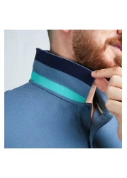 Giordano قميص بولو رجالي بقصّة Slim Fit مطرز بطبعة أسد