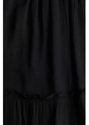 H&M Crinkled Maxi Skirt