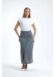 De mim Gray Lurdes Skirt