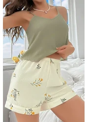 ELİTOL Bürümcük Thin Strap Shorts Set