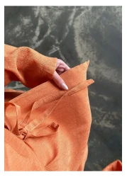 My Blog Orange Shawl Collar Kimono Pants Set - 98655