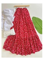 Nefs تنورة فيسكوز زهرية ملونة