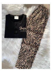 Pijamacs LEOPARD PATTERNED PEGASUS PAJAMAS SET