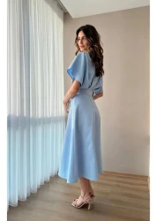 Modisma فستان بتفاصيل حزام