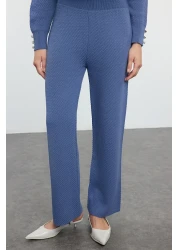  Modest Indigo Knitwear Top and Bottom Set - Pearl Button Tctaw25Us00035