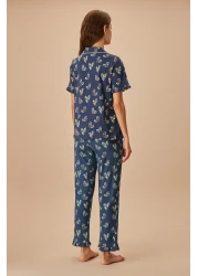 Suwen طقم بيجامة ديزي للرجال