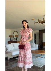 HAZELANNA فستان بنمط الدانتيل